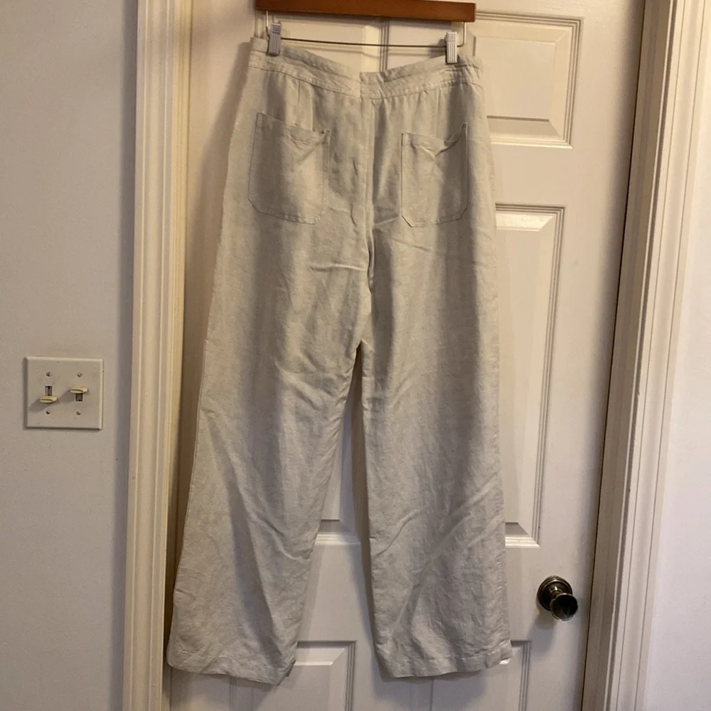 Coldwater Creek Cream Straight Leg Pants - Picture 2 of 9